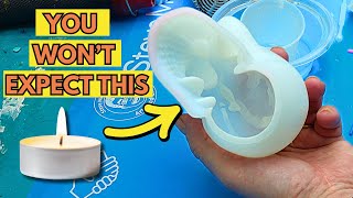 He Tried Candle Wax in Resin – The Result Will Shock You