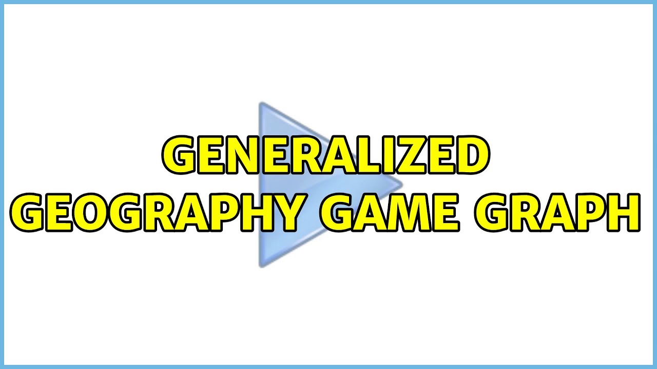 Generalized geography game graph