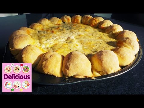 Homemade Cheesy Bites Pizza Quattro Formaggi Recipe - How to make cheesy bites pizza - Delicious