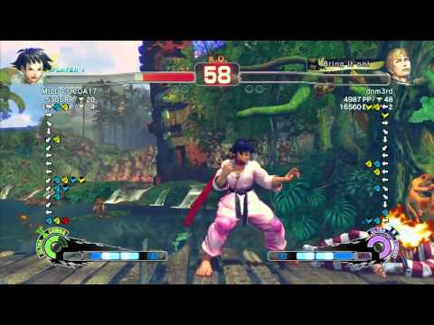 Super Street Fighter IV AE - dnm3rd (Cody) Vs MILD COCOA17 (Makoto)