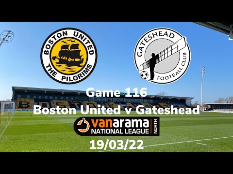 2021/2022 game 116 - Boston United v Gateshead 19/03/22