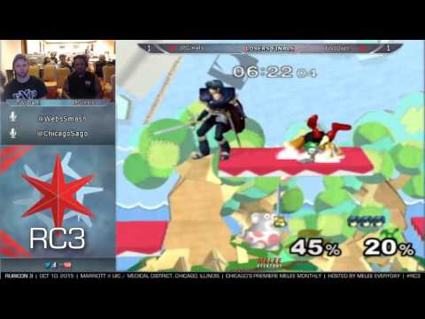 Rubicon 3 [10/10/15] - Losers Finals: TW | Dart! (Marth) vs. IPG | Kels (Sheik, Fox)