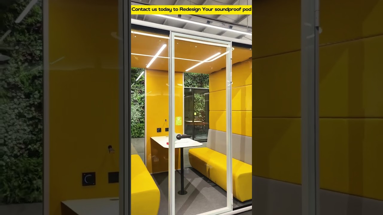 Co-working Space Pod  #acousticbooth #officepod #soundproofbooth #officefurniture #phonebooth