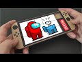 How To Make Nintendo Switch OLED Among Us Cardboard Puzzle Game Cardboard Game Paper Craft DIY