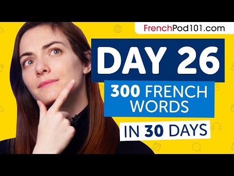Day 26: 260/300 | Learn 300 French Words in 30 Days Challenge