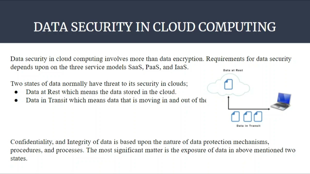 Research Paper Presentation on Data Security in Cloud Computing