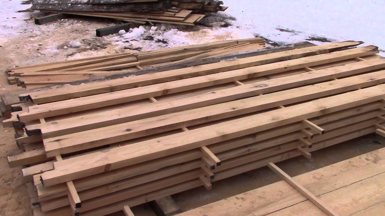 Portable sawmill site setup, quick note on stacking and drying lumber