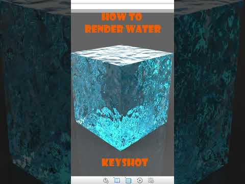 How to render water keyshot #shorts
