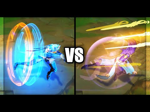 Pulsefire Fiora vs Soaring Sword Fiora Epic Skins Comparison (League of Legends)