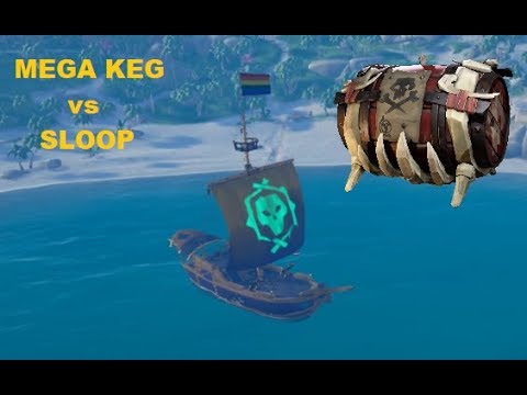 MEGA KEG Blowing up a Sloop! 50+ Kegs lined up EXPLOSION!