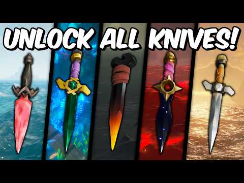How To UNLOCK ALL Throwing Knives In Sea Of Thieves!