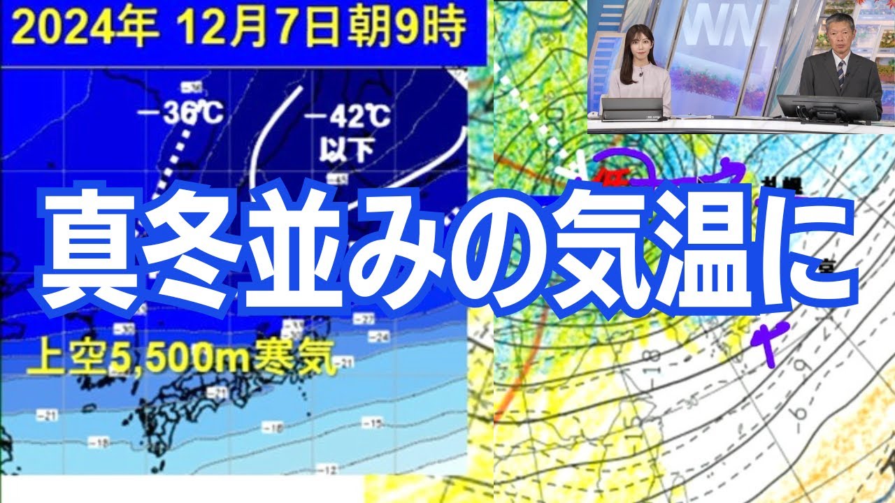 週末は強い寒気南下で真冬並みの気温に