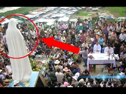 Virgin Mary Moving Statue Caught On Camera