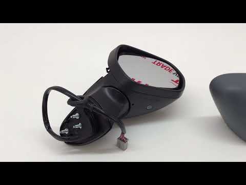Fits Ford Fiesta Mk8 2017- Door Wing Mirror Electric Heated With Indicator, Power Fold, Puddle Lamp, Bliss 12 Pins Primed Cover Driver Side video