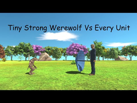 Tiny Strong Werewolf Vs Every Unit ARBS |Animal Revolt Battle Simulator
