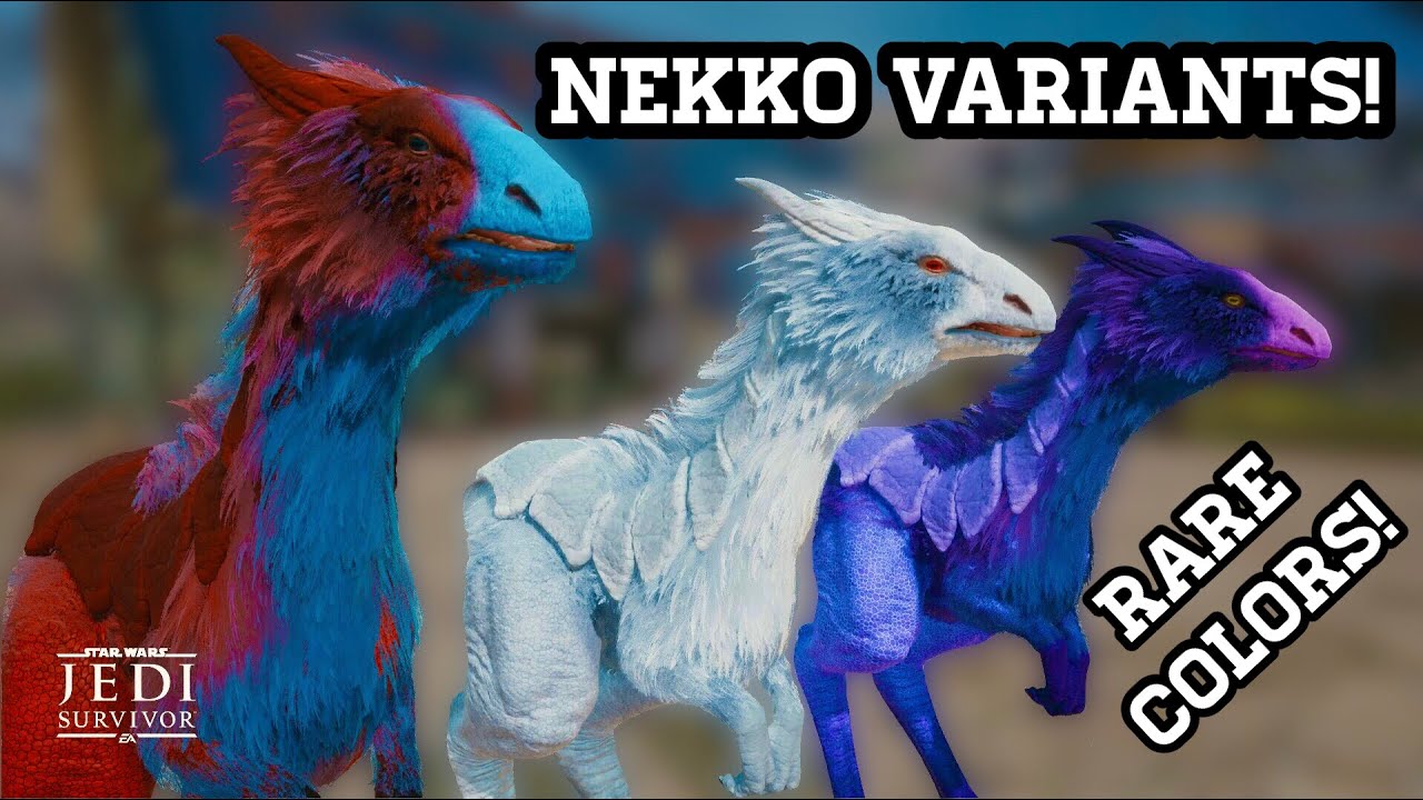 FINDING ALL THE COLOUR VARIATIONS FOR NEKKOS IN JEDI: SURVIVOR! RARE COLOURS & HOW I GOT THEM!