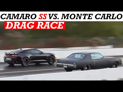2018 Camaro SS vs. 1972 LS Swap Monte Carlo: 2 Races