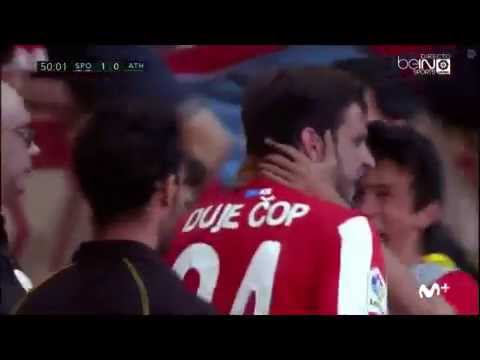 Gol de Duje Čop - Jª1: Sporting - Athletic Club (esRadio Asturias)