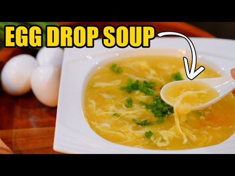 BEST Chinese Egg Drop Soup Recipe You'll Ever Make in 5 Minutes!!  🥚🍲