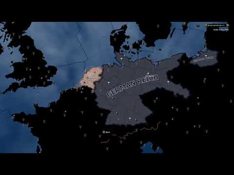 German Reich VS Buffed Netherlands (1936) l HOI4 Timelapse