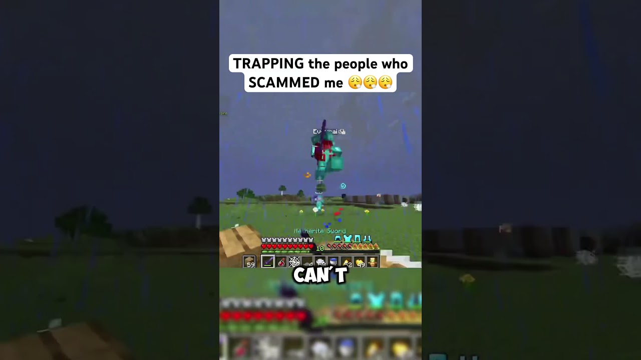 there is NO WAY this ACTUALLY WORKED 😭✌️ #minecraft #gaming