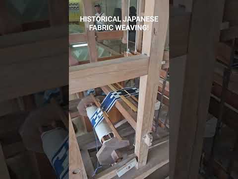 WEAVING FABRIC IN HISTORICAL JAPANESE FASHION #handmade #textile #weaving #fabric