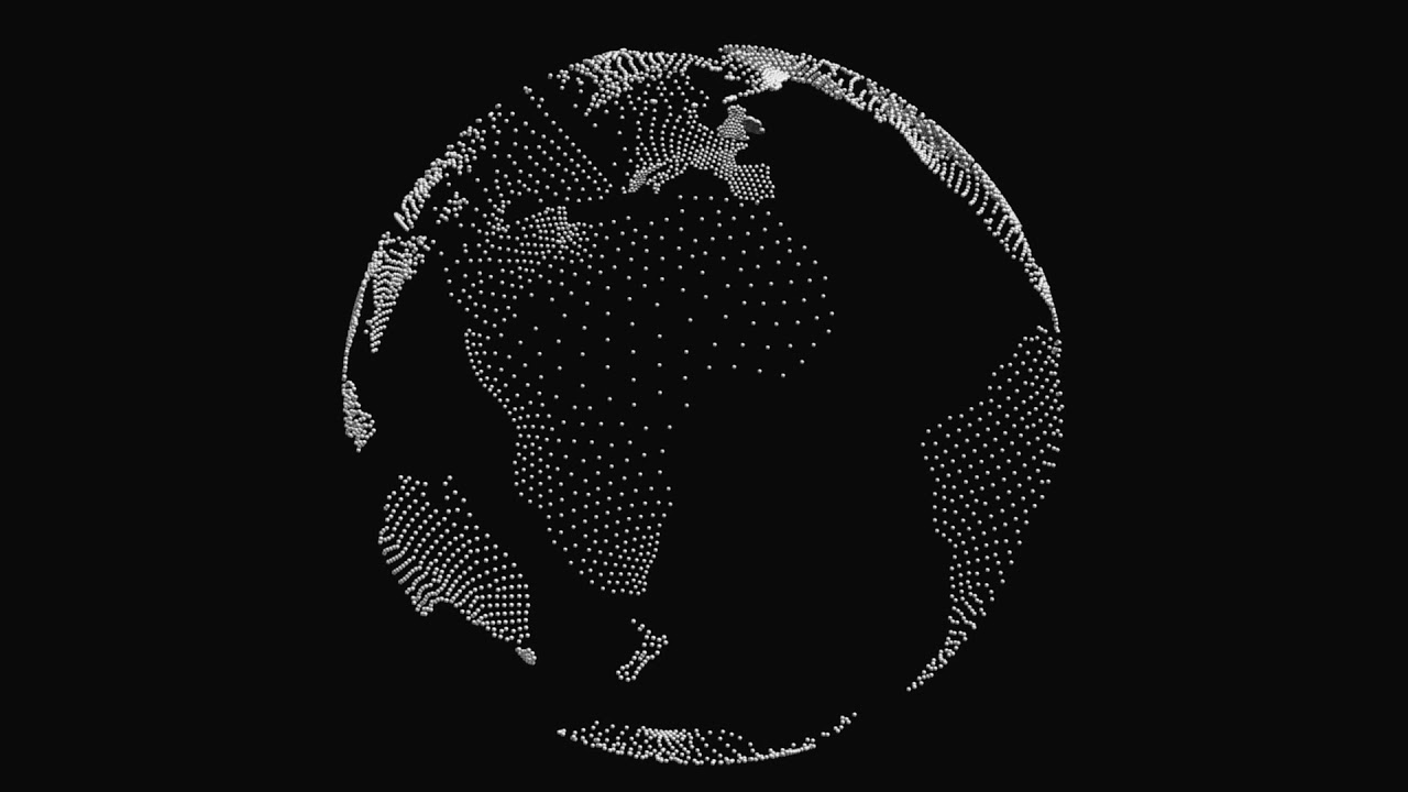 Rotating Particle Globe | No Copyright Video | 4k HD  | By NonCopyrightVideos