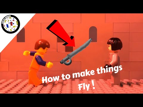 How to make things fly! ( Simple! ) / lego stop motion tutorial
