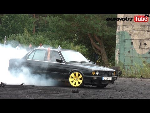 Finał pokazu mocy BMW E30 320 "ZYCHU" - 1 Urodziny BMW Grupa Piła