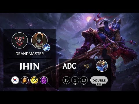 Jhin ADC vs Ezreal - KR Grandmaster Patch 9.15