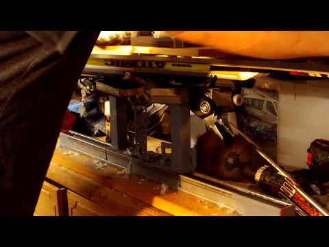 Ski Wachsspanner selbstgebaut mit Hiltisystem