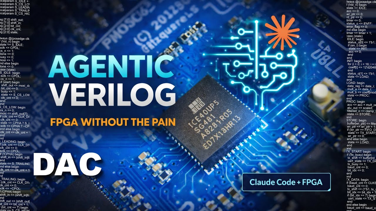 Generate Analog Signals - DAC with SPI on FPGA | Agentic Verilog #13