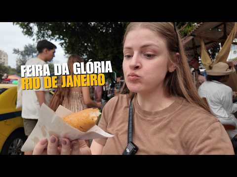 Eating A LOT at FEIRA DA GLÓRIA - RJ | Best foods at the BIGGEST FAIR in Rio de Janeiro!