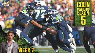 Blazin' 5: Seahawks upset Chargers, 49ers defeat Chiefs at home in Week 7 | NFL | THE HERD