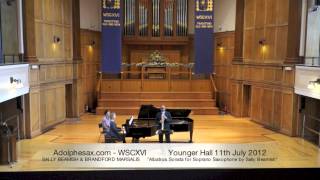 WSCXVI SALLY BEAMISH & BRANDFORD MARSALIS   Albatros Sonata for Soprano Saxophone by Sally Beamish