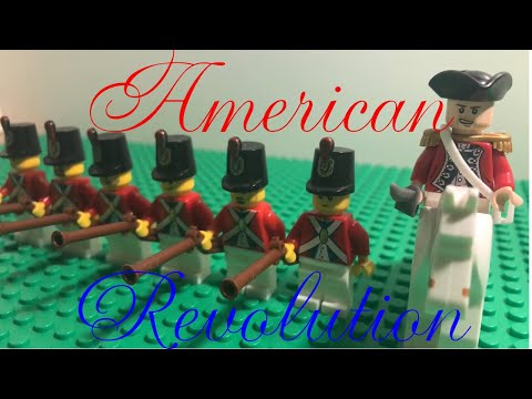 Lego American revolution the battle of Lexington Stop motion film