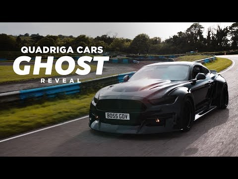 Modded Ford Mustang BATMOBILE Bodykit Tuning Reveal // Quadriga Cars GHOST - Lydden Hill, Dover