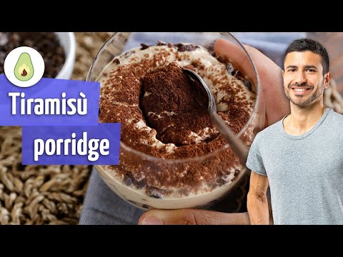 Tiramisù Overnight Porridge - colazione sana e proteica