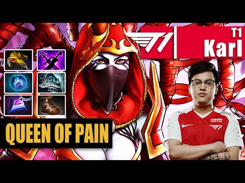 Queen of Pain Mid | T1.Karl | KARL 14 KILLS QOP TOTALLY NO MERCY BUILD | 7.31b Gameplay Highlights