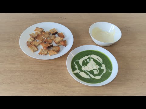 Zuppa cremosa di aglio orsino raccolto da me - assolutamente da provare