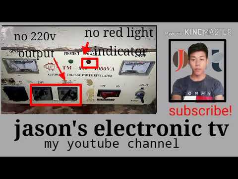 AVR no 220v output...no red light indicator..
