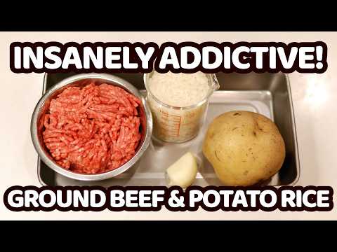 Addictive Rice Cooker Ground Beef & Potato Rice