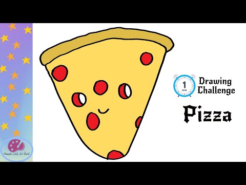 How To Draw A Delicious Pizza In Just Seconds!