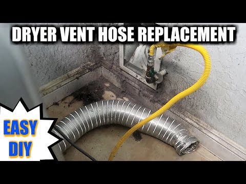 How to Install A new Dryer Vent Hose | Dryer vent hose replacement | DIY Home Repairs