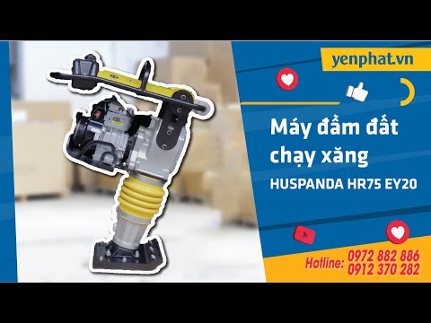 Máy đầm đất chạy xăng Huspanda HR75 EY20 - đầm khỏe, chủ thầu tham khảo ngay!