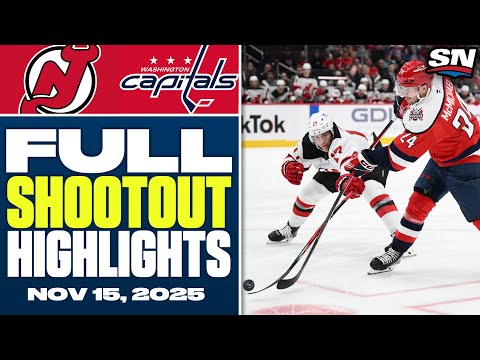 New Jersey Devils at Washington Capitals | FULL Shootout Highlights - November 15, 2025