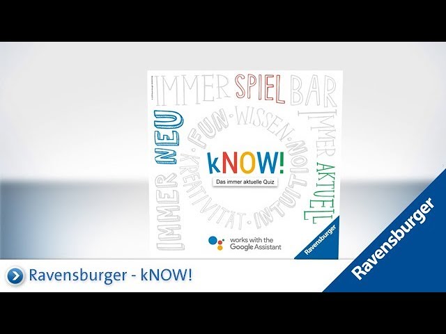 Vidéo teaser pour Ravensburger - kNOW!