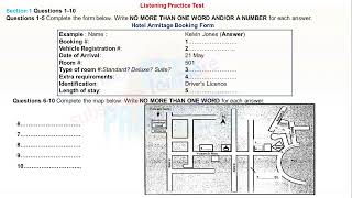 Hotel Armitage Booking Form | Test 77 | IELTS LISTENING PRACTICE TEST