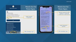 BMV warns drivers of realistic scam messages