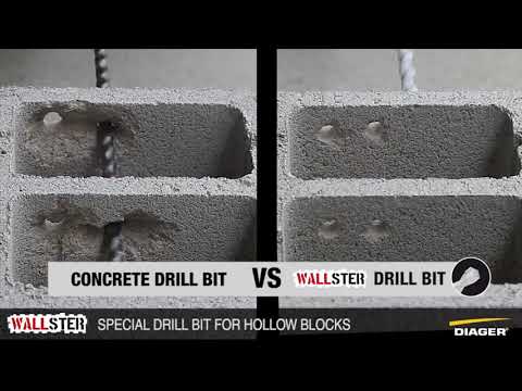 SDS Plus Hammerbohrer Wallster der bestes SDS-Bohrer für WVDS Systeme und Fassadenplatten Montage